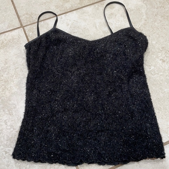 Vintage 90s Cinema Etoile Fuzzy Cropped Cami Tank - Picture 1 of 6